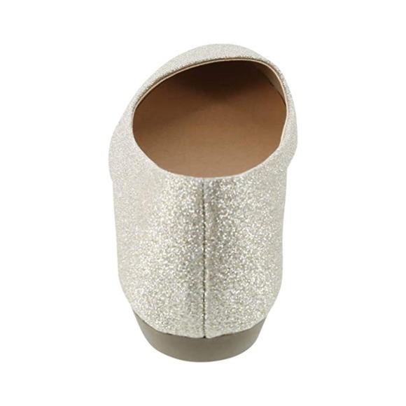 Lower East Side Women's Clinton Gold Glitter Flats - Picture 3 of 4